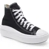 Converse Chuck Taylor® All Star® Move High Top Platform Sneaker In Black/natural Ivory/white