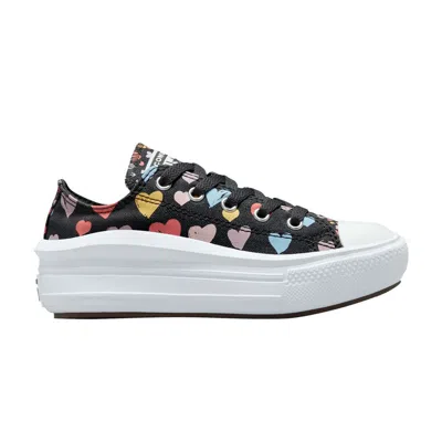 Pre-owned Converse Chuck Taylor All Star Move Low Ps 'always On Hearts' | Black | Kid's Size 2.5