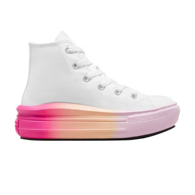 Pre-owned Converse Chuck Taylor All Star Move Platform High Ps 'bright Ombre' | White | Kid's Size 3