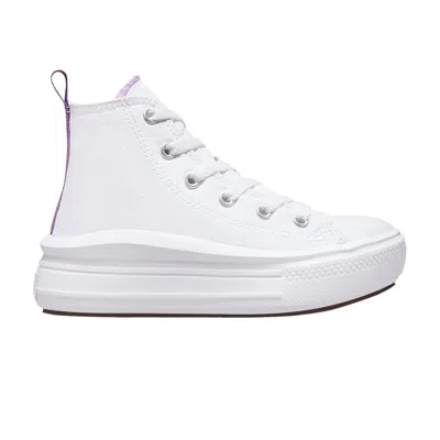 Pre-owned Converse Chuck Taylor All Star Move Platform High Ps 'white Pixel Purple' | Kid's Size 2.5