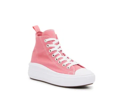Converse Chuck Taylor All Star Move Platform Hightop Sneaker Kids' In Bright Pink