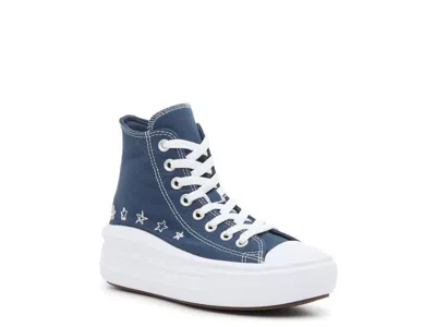 Converse Chuck Taylor All Star Move Platform Hightop Sneaker Kids' In Blue