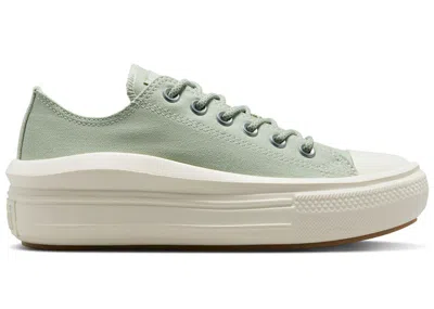 Pre-owned Converse Chuck Taylor All Star Move Platform Low (women's) Sneakers In Summit Sage/egret