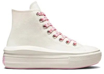 Pre-owned Converse Chuck Taylor All Star Move Platform Peaches (women's) Sneakers In Egret/cherry Blossom