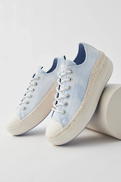 Converse Chuck Taylor All Star Move Platform Sneaker In Light Grey, Women's At Urban Outfitters In Blue