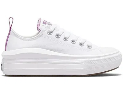 Pre-owned Converse Chuck Taylor All Star Move Platform Sneakers In White/pixel Purple