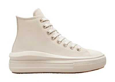 Pre-owned Converse Chuck Taylor All Star Move Platform (women's) Sneakers In Stone/egret