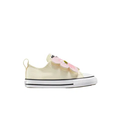 Pre-owned Converse Chuck Taylor All Star One Strap Easyon Low Td 'bumble Bee Floral' | Cream | Infant Size 3