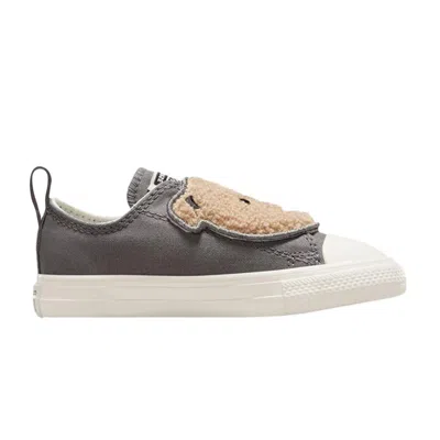 Pre-owned Converse Chuck Taylor All Star One Strap Easyon Low Td 'sherpa Bear - Sharkskin' | Grey | Infant Siz