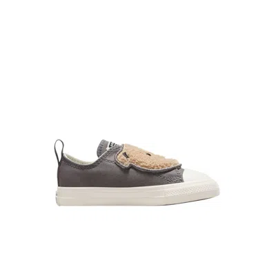 Pre-owned Converse Chuck Taylor All Star One Strap Easyon Low Td 'sherpa Bear - Sharkskin' | Grey | Infant Siz In Gray
