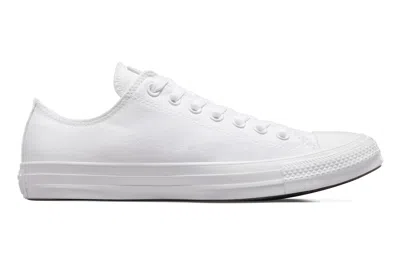 Pre-owned Converse Chuck Taylor All Star Ox Mono Canvas White In White Monochrome