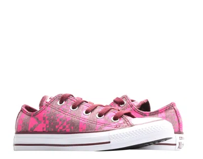 Converse Chuck Taylor All Star Ox Print Bordeau/pink Women's Sneakers 549683c In Black