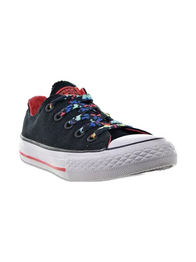 Converse Kids' Chuck Taylor All Star Ox Ps "black-ultra Red-white" Sneakers