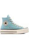 Converse Chuck Taylor All-star Platform High-top Sneakers In Blue