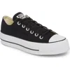 Converse Ctas Lift Clean Ox Sneakers In Black/white/white