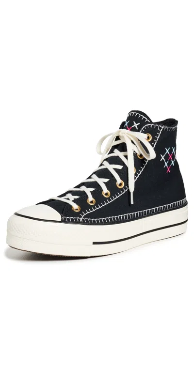 Converse Chuck Taylor All Star Platform Sneakers Black/egret/gold