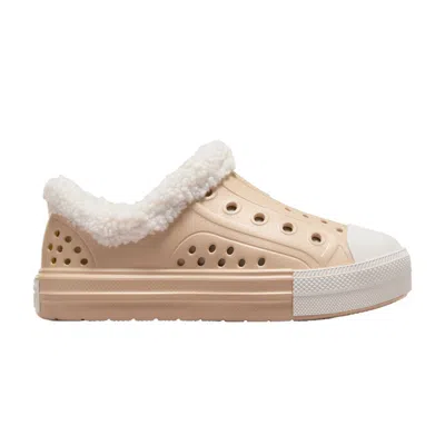 Pre-owned Converse Chuck Taylor All Star Play Lite Cx Low Ps 'sherpa - Warm Quarry' | Tan | Kid's Size 13 In Brown