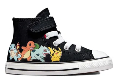 Pre-owned Converse Chuck Taylor All Star Pokemon First Partners Sneakers In Black/white