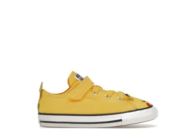 Pre-owned Converse Chuck Taylor All Star Pokemon Pikachu Sneakers In Yellow/white