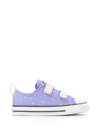 Converse Babies' Chuck Taylor All Star Polka-dot Sneakers In Purple