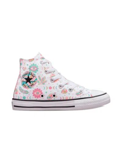 Converse Kids' Chuck Taylor All Star Printed High Sneakers In White