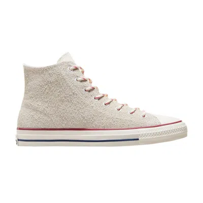 Pre-owned Converse Chuck Taylor All Star Pro Outdoor High 'egret Red Blue' In Cream