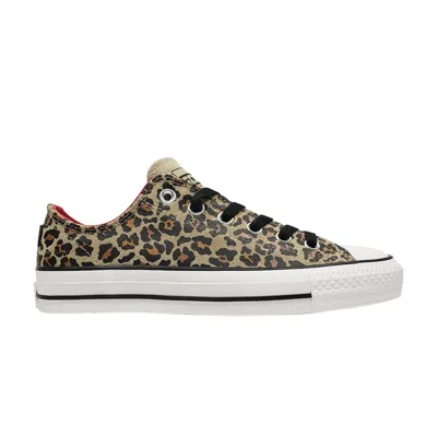 Pre-owned Converse Chuck Taylor All Star Pro Ox 'leopard' | Brown | Men's Size 12