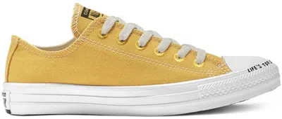 Pre-owned Converse Chuck Taylor All Star Renew Low Sneakers In Gold Dart/black/white