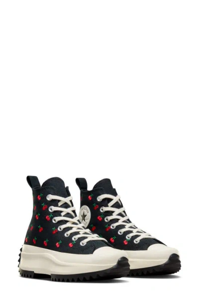 Converse Chuck Taylor® All Star® Run Star Hike High Top Platform Sneaker In Black/ Egret/ Red