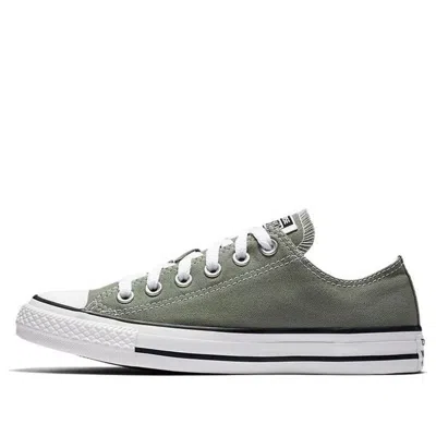 Converse Chuck Taylor All Star Seasonal Color Low Top 'gray White' In Green