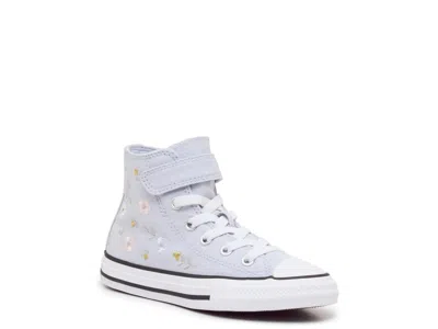 Converse Chuck Taylor All Star Sequin Floral Hightop Sneaker Kids' In Blue