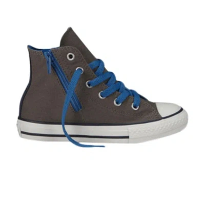 Pre-owned Converse Chuck Taylor All Star Side Zip Hi 'charcoal' | Grey | Kid's Size 4.5 In Gray