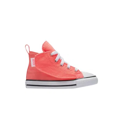 Pre-owned Converse Chuck Taylor All Star Simple Step High Td 'hot Punch' | Pink | Infant Size 10