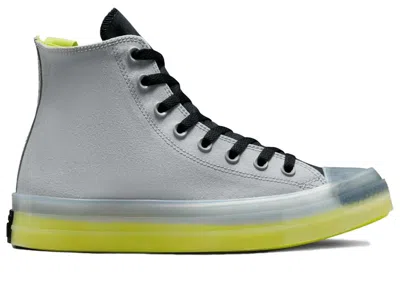 Pre-owned Converse Chuck Taylor All Star Sneakers In Ash Stone/black/lime Twist