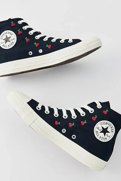 Converse Chuck Taylor All Star Star Cherries High Top Sneaker In Black, Women's At Urban Outfitters