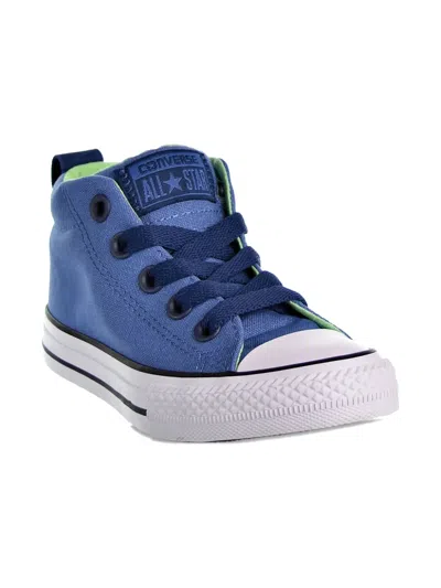 Converse Kids' Chuck Taylor All Star Street Mid Ps "blue/navy" Sneakers In Animal Print