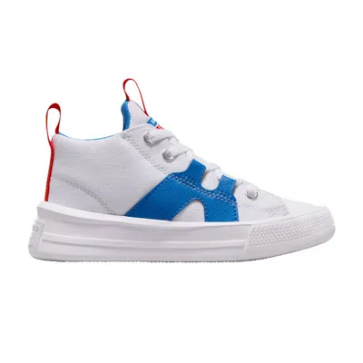Pre-owned Converse Chuck Taylor All Star Ultra Mid Ps 'foundational Canvas - White Blue Slushy' | Kid's Size 7