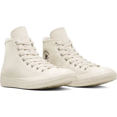 Converse Chuck Taylor® All Star® Water Repellent Leather High Top Sneaker In White