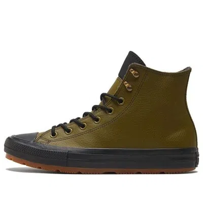 Converse Chuck Taylor All Star Winter Leather High 'dark Moss' In Green