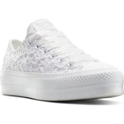 Converse Chuck Taylor® All Star® Woven Platform Sneaker In White