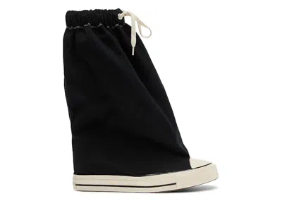 Pre-owned Converse Chuck Taylor All Star Xhi Slouch Wedge Vaquera (women's) Sneakers In Black/white/egret In Multi