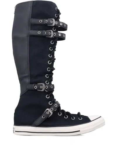 Converse Chuck Taylor All Star Xxhi Buckle-strap Sneakers In Black