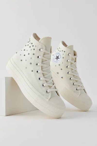 Converse Chuck Taylor All Star Pearl Lift Platform Sneaker In White, Women's At Urban Outfitters