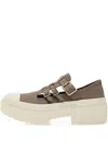 Converse Chuck Taylor Buckle-strap Platform Sneakers In Brown