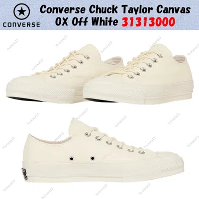 Pre-owned Converse Chuck Taylor Canvas Ox Off White 31313000 Men's Size
