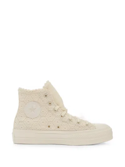 Converse Chuck Taylor Crochet Sneakers In Neutral