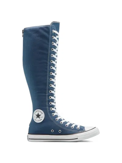 Converse Chuck Taylor Lace-up Knee-high Sneakers In Blue