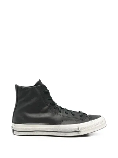 Converse Chuck Taylor Leather High-top Sneakers In Gray