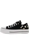 Converse Chuck Taylor Leopard-print Platform Sneakers In Black