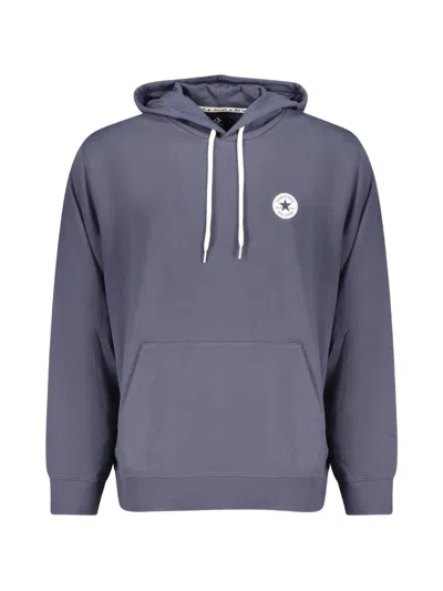 Converse Chuck Taylor Logo-patch Hoodie In Blue